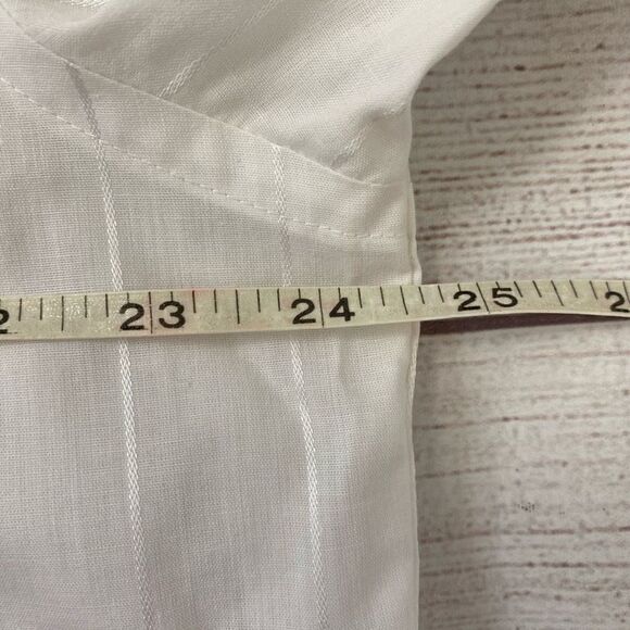 VanHeusen 417 authentic shirtwear short sleeve button down dress shirt neck 17 - Picture 5 of 8